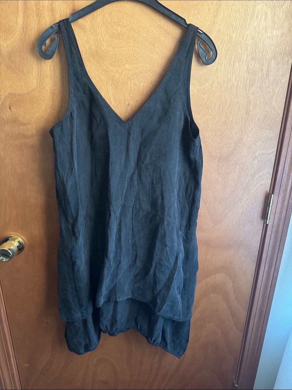 Zara Black V-Neck Sleeveless Mini Dress